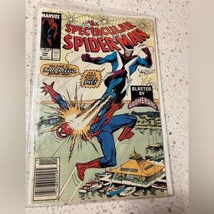 The Spectacular Spider-Man Comic Issue #144 Marvel 1988